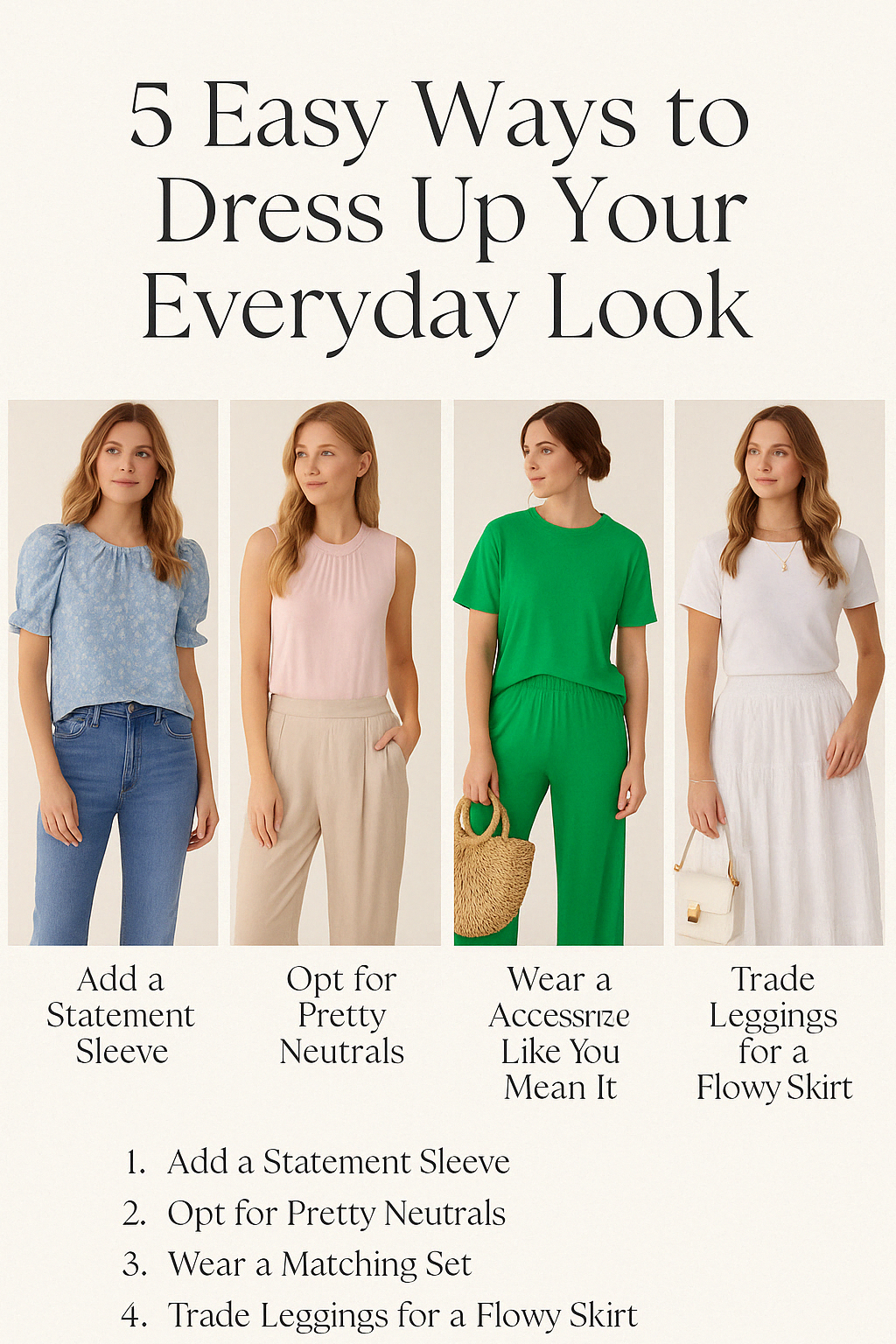 5 Easy Ways to Dress Up Your Everyday Look